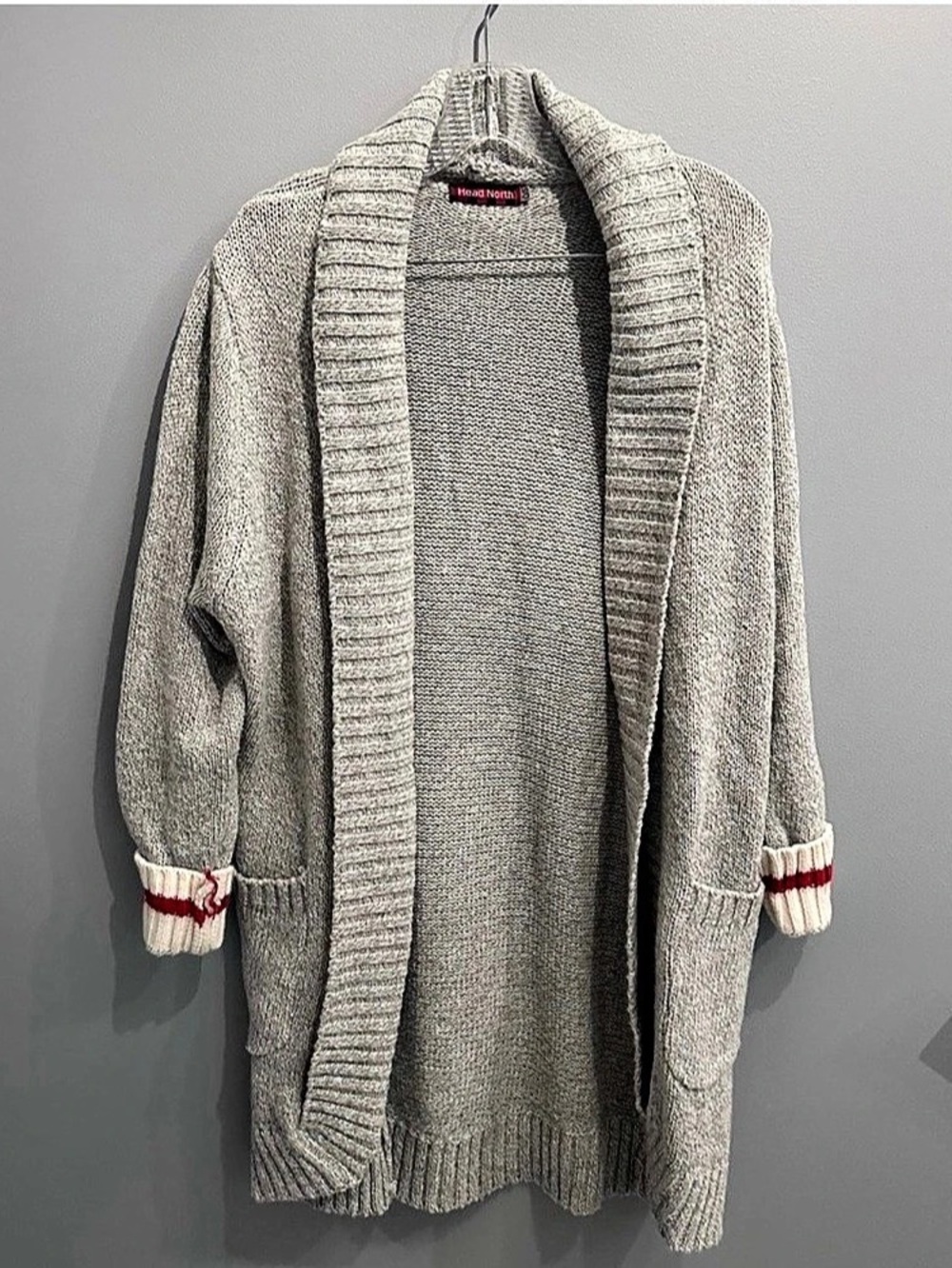 Head North Gray Cardigan - Like New
